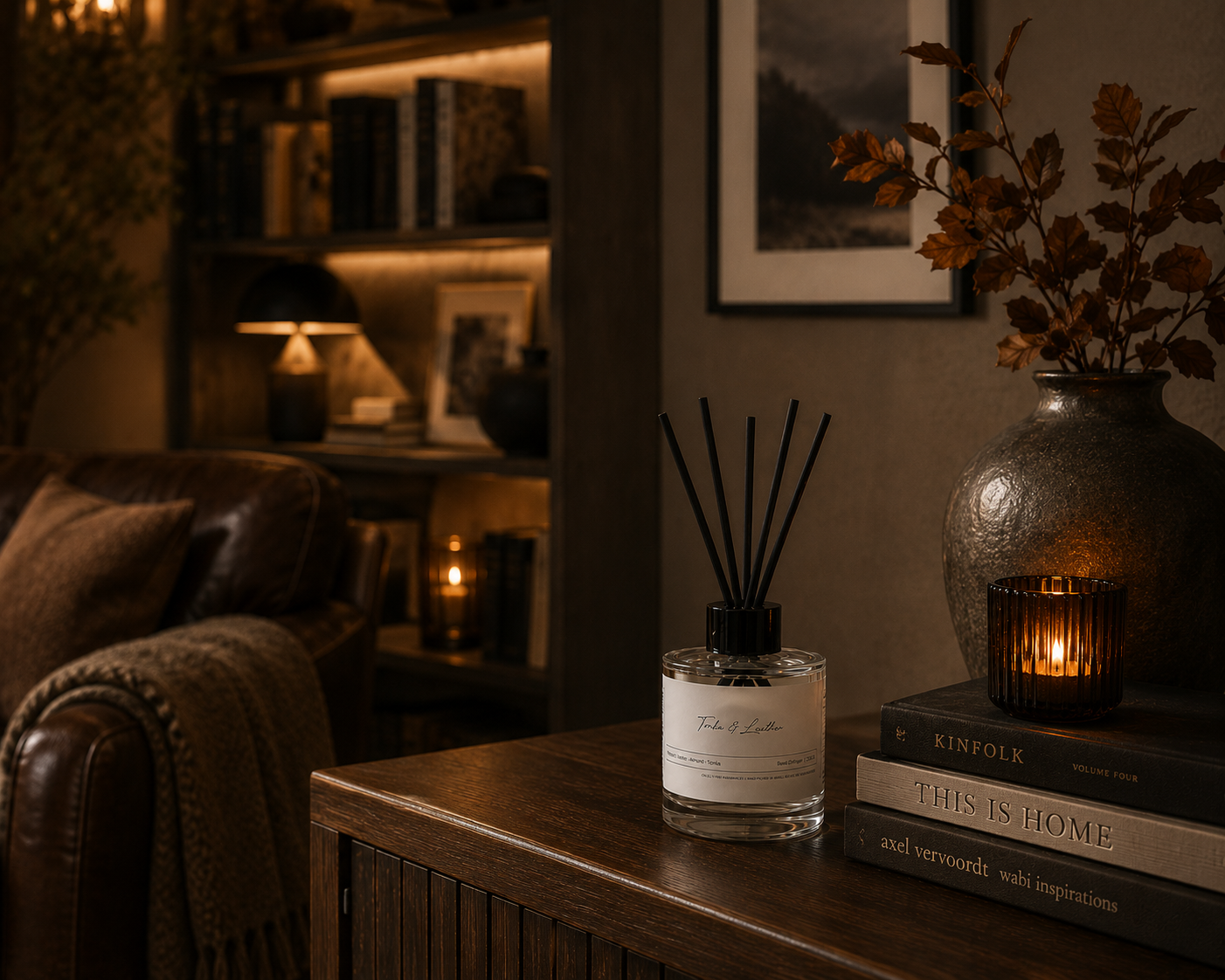 Tonka & Leather Reed Diffuser