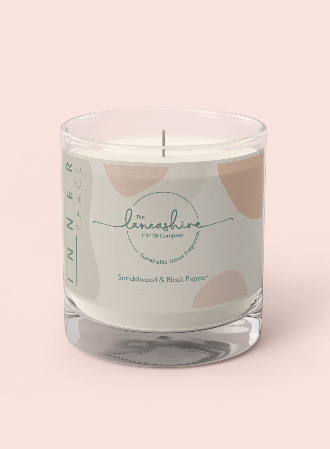 Sandalwood & Black Pepper Scented Candle