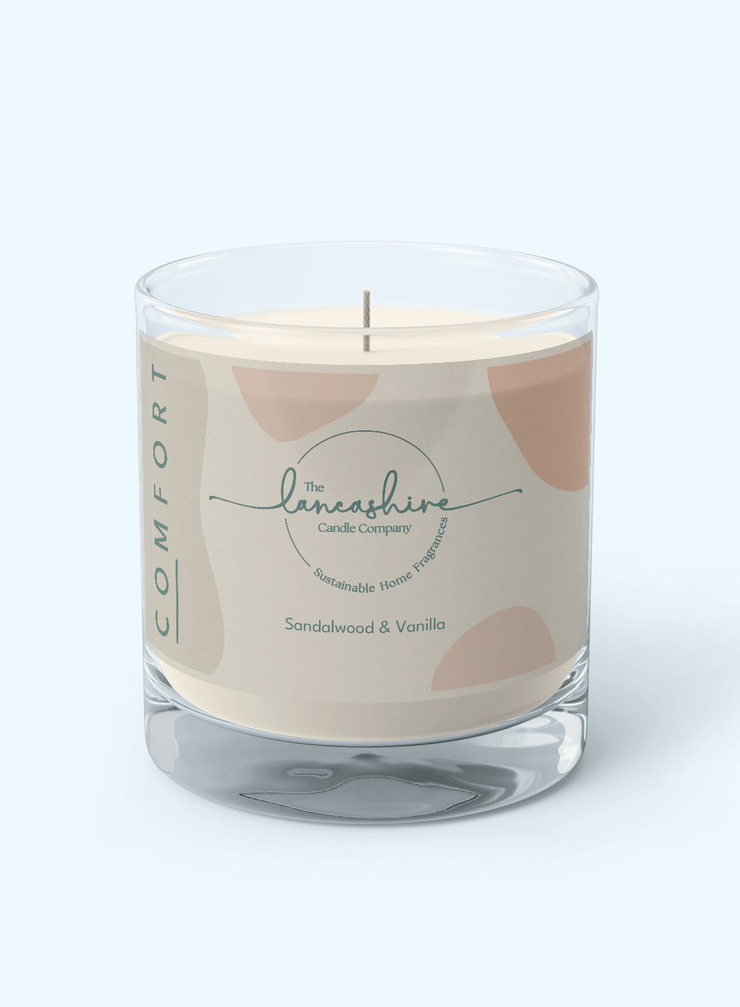 Sandalwood & Vanilla Scented Candle