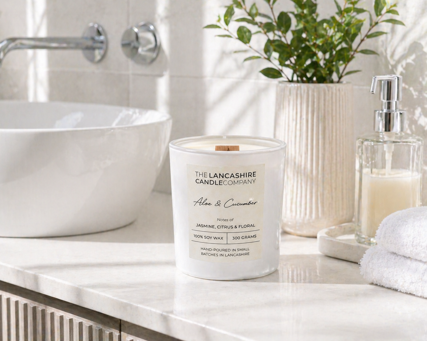 Aloe & Cucumber Scented Candle