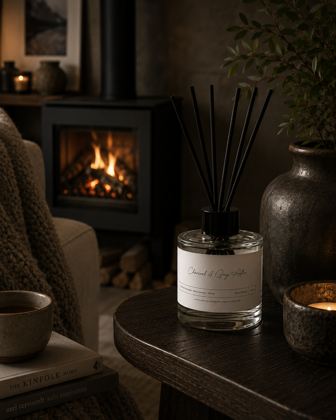Charcoal & Grey Adler Reed Diffuser