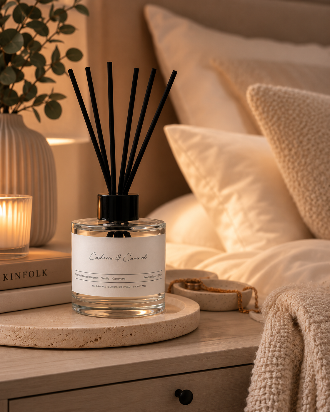 Cashmere & Caramel Reed Diffuser