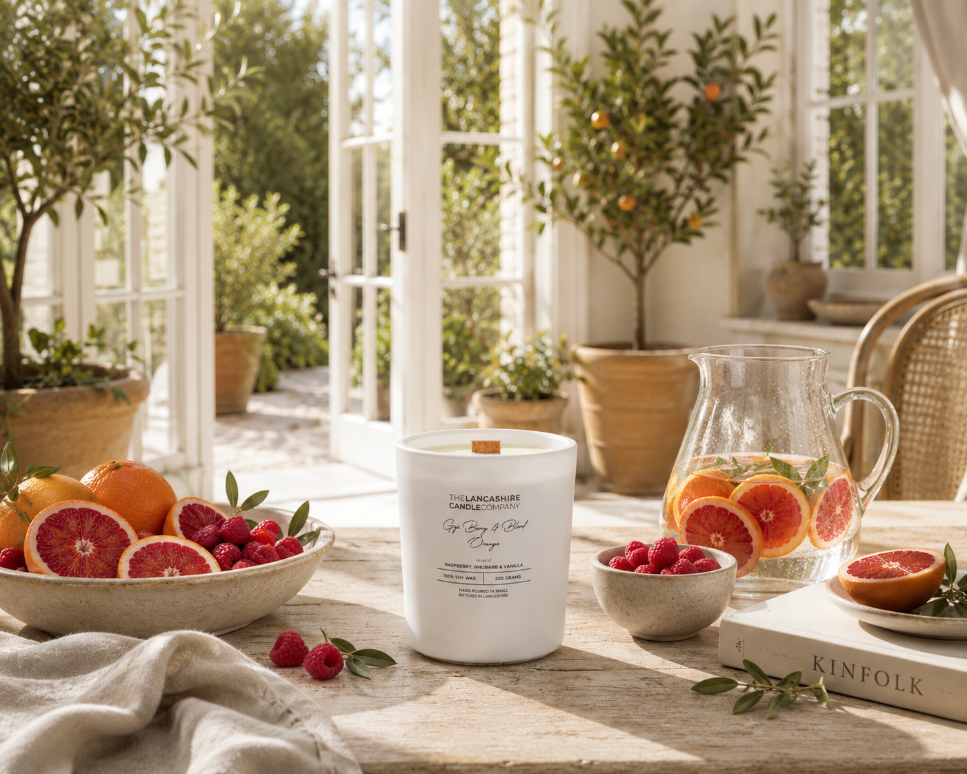 Goji Berry & Blood Orange Scented Candle