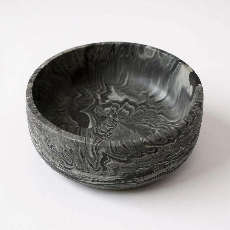 Black & White Marble Jesmonite Bowl