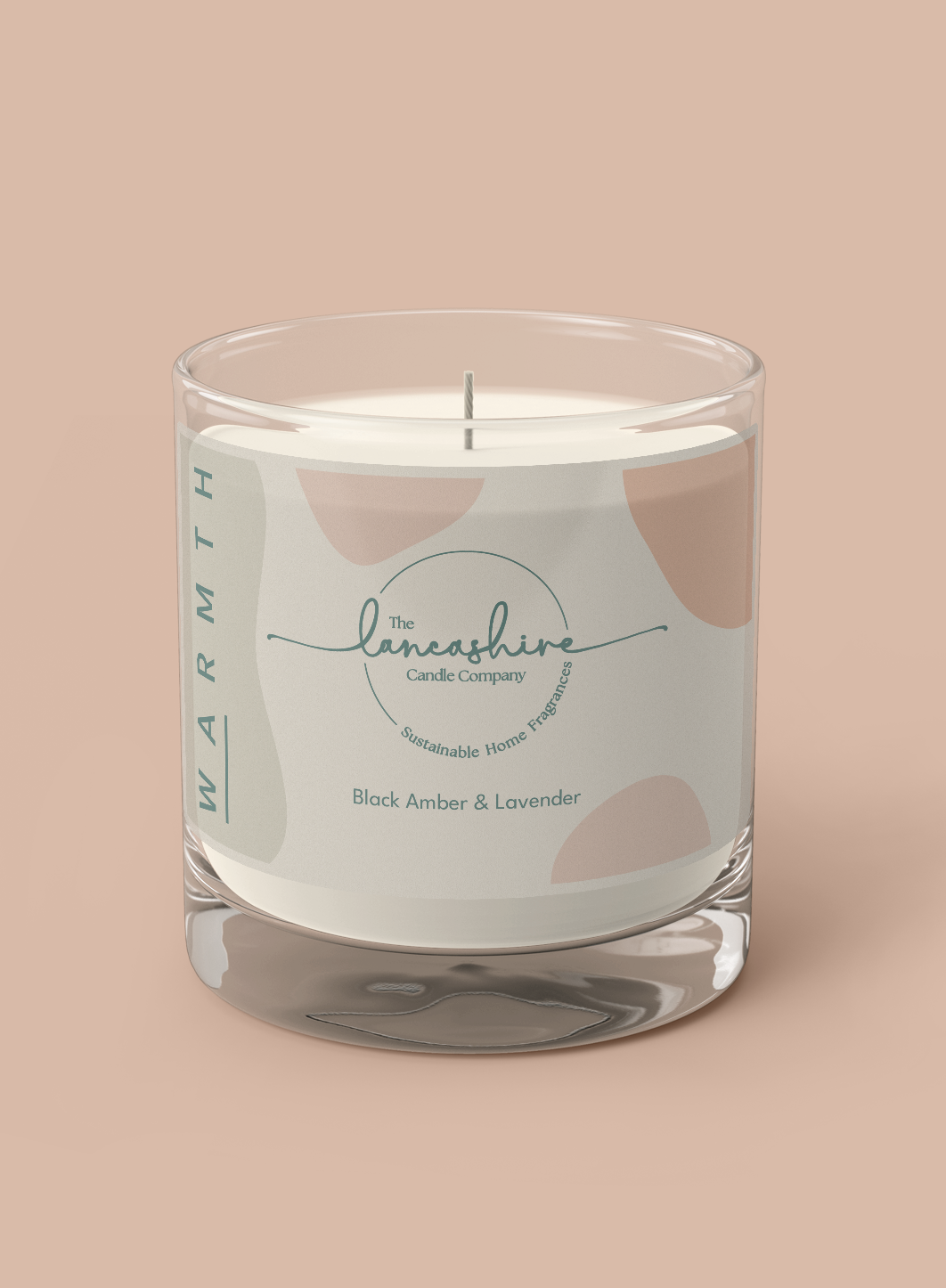 Black Amber & Lavender Scented Candle