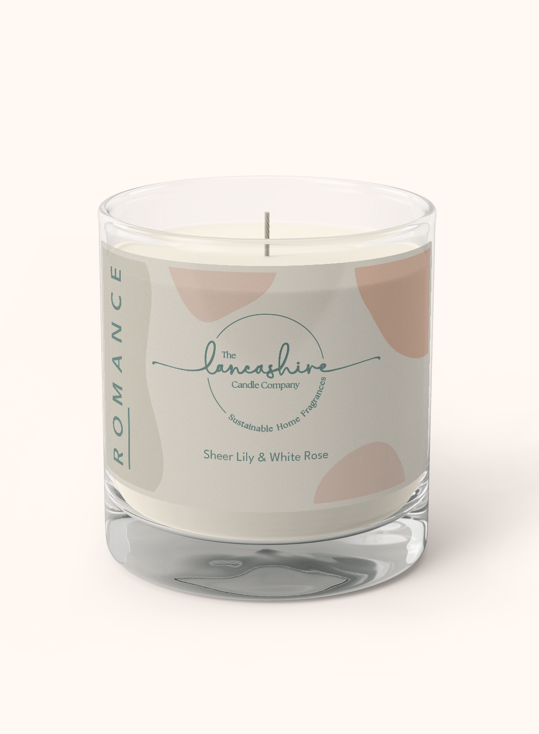 Sheer Lily & White Rose Scented Candle