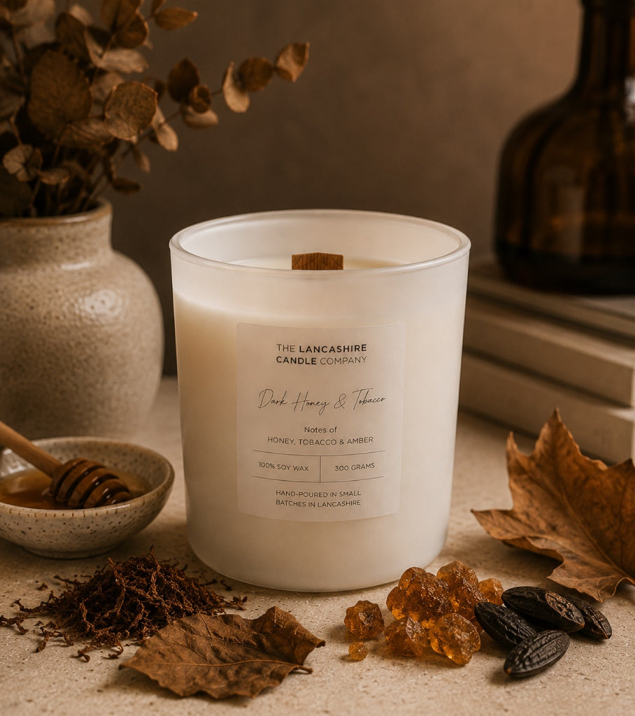 Dark Honey & Tobacco Scented Candle