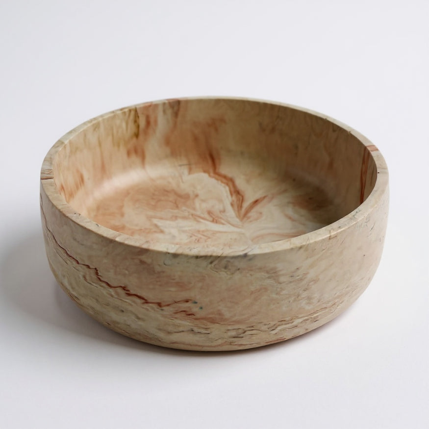 Peach Marble Jesmonite Bowl