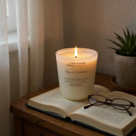 Bergamot & Sandalwood Scented Candle - Limited Edition