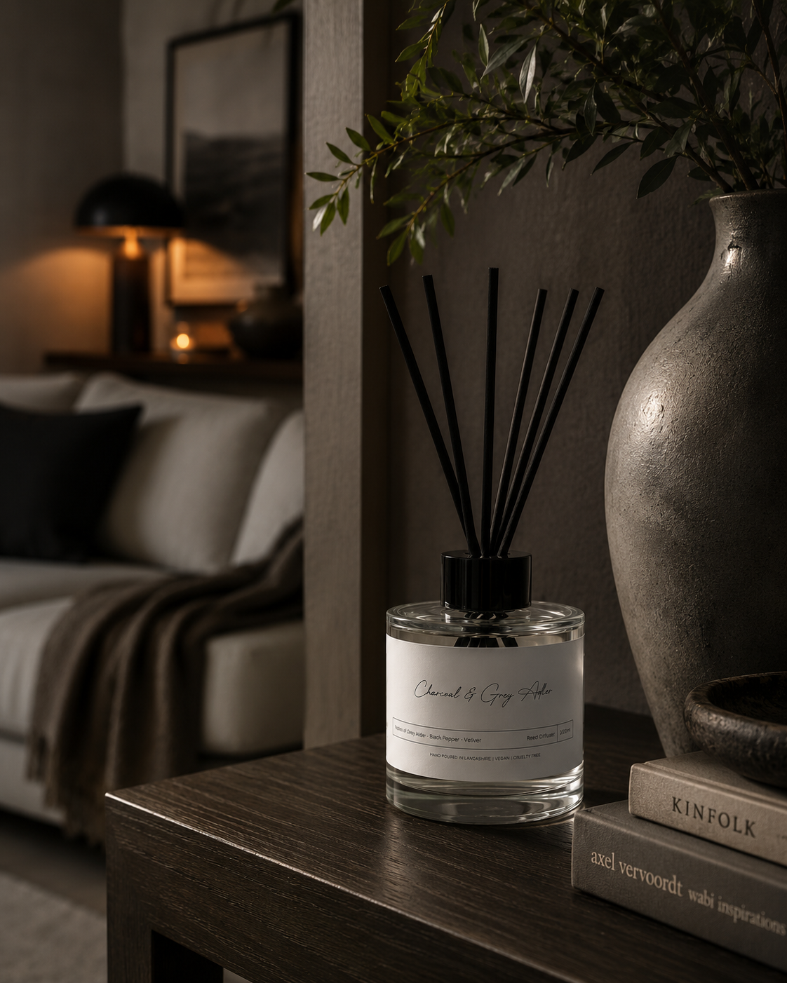 Charcoal & Grey Adler Reed Diffuser