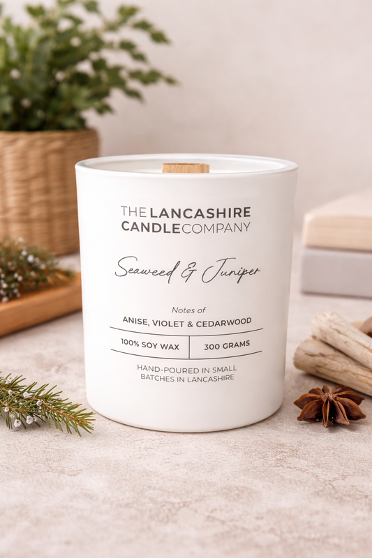 Seaweed & Juniper Scented Candle