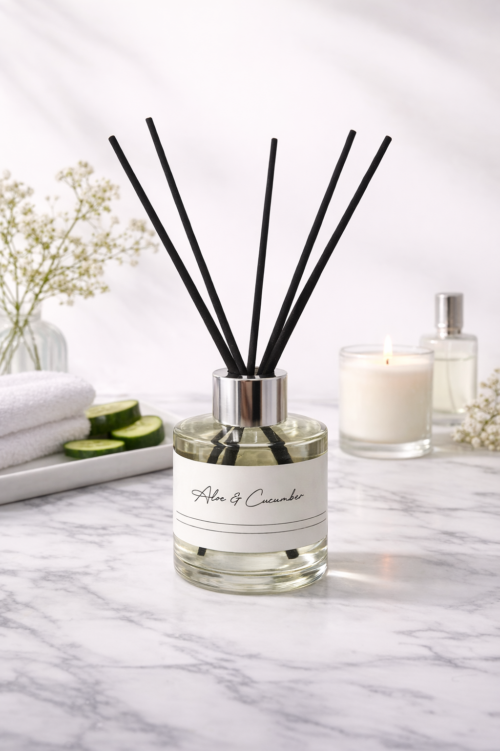 Aloe & Cucumber Scented Reed Diffuser
