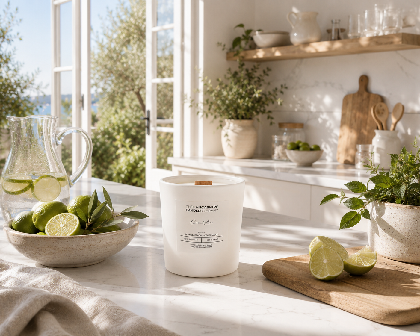 Coconut Lime Scented Candle