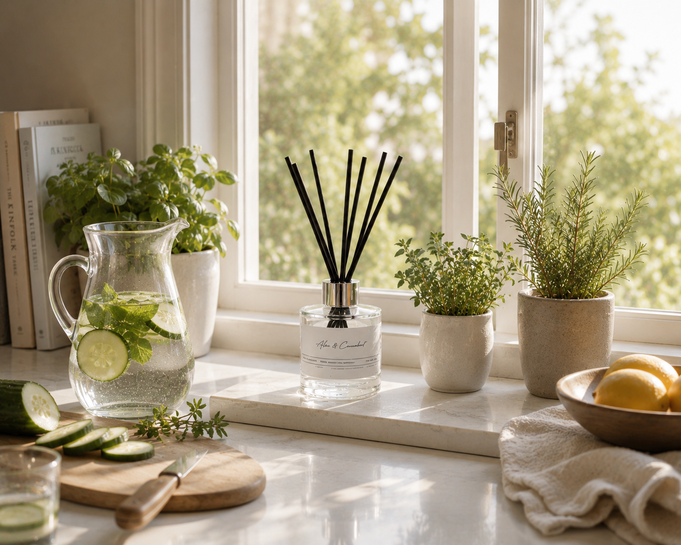 Aloe & Cucumber Scented Reed Diffuser
