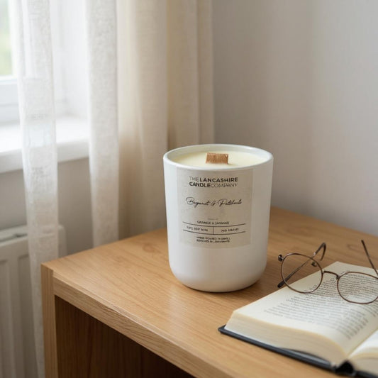 Bergamot & Patchouli Scented Candle