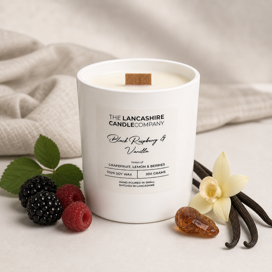 Black Raspberry & Vanilla Scented Candle