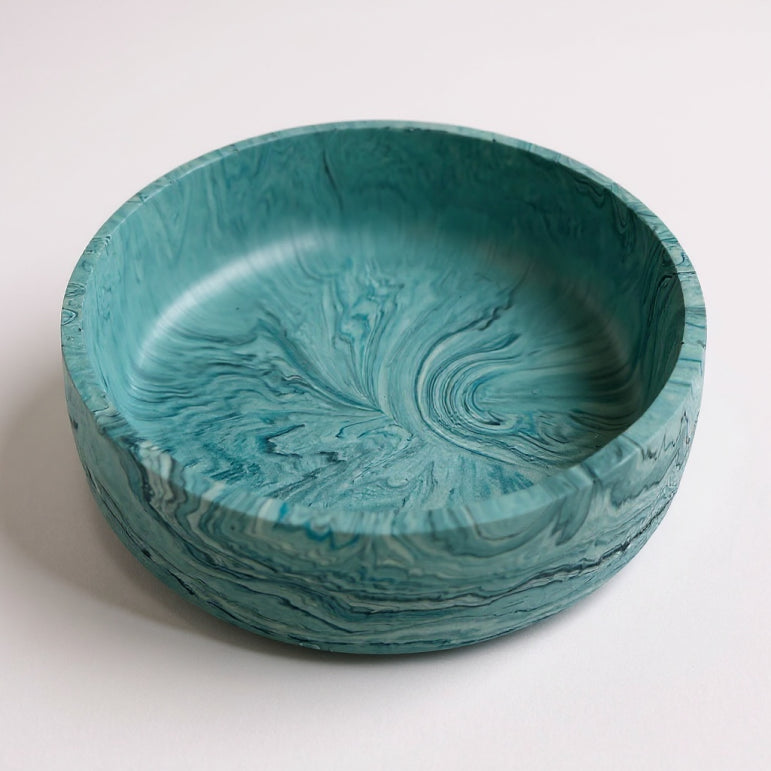 Blue Marble Jesmonite Bowl