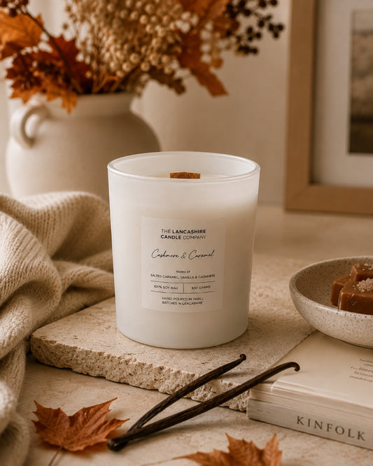 Cashmere & Caramel Scented Candle
