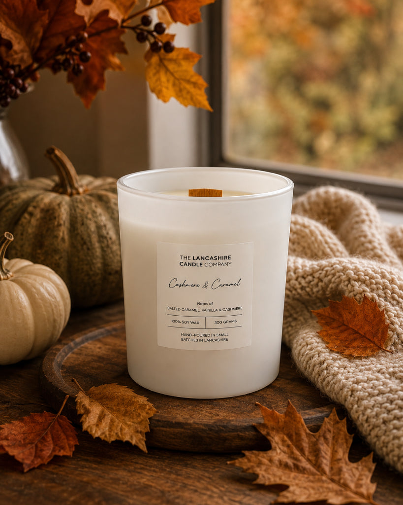 Cashmere & Caramel Scented Candle