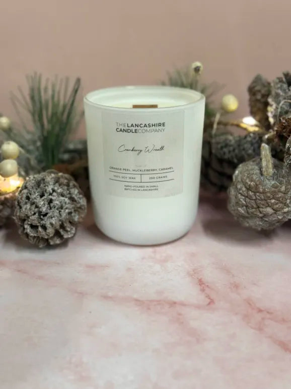 Cranberry Wreath Soy Scented Candle