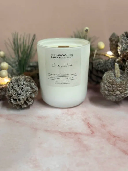 Cranberry Wreath Soy Scented Candle