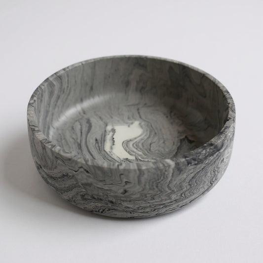 Grey & White Marble Jesmonite Bowl