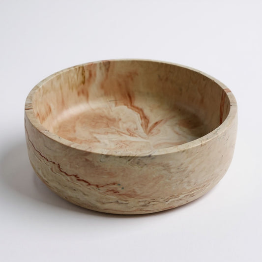 Peach Marble Jesmonite Bowl